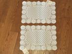 2 x afneembare placemat wit, 29,5 x 44,5 cm, Ophalen of Verzenden, Nieuw, Wit, Placemat