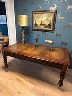 Antieke mahonie schrijftafel, Antiek en Kunst, Ophalen of Verzenden