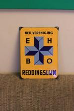 emaille bord EHBO REDDINGSLIJN - LANGCAT BUSSUM, Verzenden