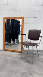 Grote Houten spiegel 117x75 vintage grenen hout, Ophalen, Gebruikt, 100 tot 150 cm, 75 tot 100 cm