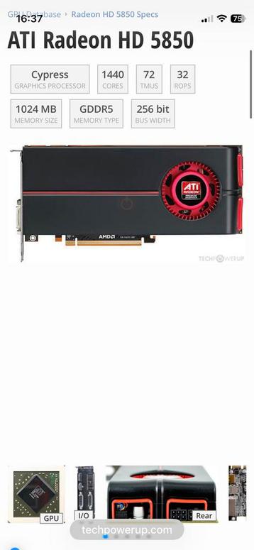 ATI Radeon HD 5850 1G beschikbaar voor biedingen