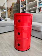 Z.g.a.n.: Kartell Componibili Kast Ø32 cm, drie Modules Rood, Kunststof, Minder dan 45 cm, Zo goed als nieuw, 55 tot 70 cm