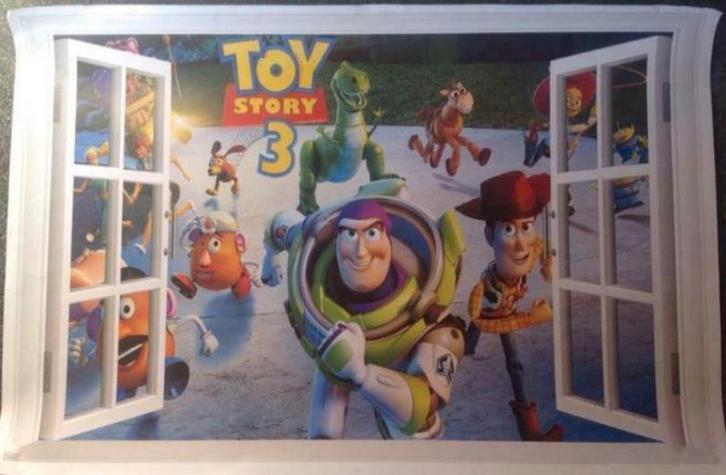 Toy story 3 muursticker vel, Kinderen en Baby's, Kinderkamer | Inrichting en Decoratie, Wanddecoratie, Ophalen of Verzenden