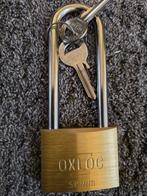 Hangslot met sleutels hoge beugel merk oxloc, Ophalen of Verzenden