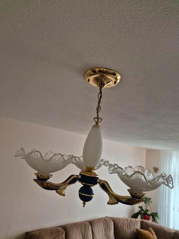 Plafondlamp hanglamp kroonluchter 2 stuks blauww