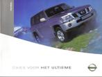 Brochure Nissan Patrol 2004, Ophalen of Verzenden, Gelezen, Nissan