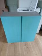 Ivar (ikea) kastje 30 x 78 blauw geverfd., Ophalen, Gebruikt