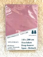 Hoeslaken 180x200, Hoeslaken of Sloop, Ophalen of Verzenden, Roze, Nieuw