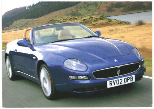 805511	Auto Sportwagen Maserati Spider	Gelopen met postzegel, Verzamelen, Ansichtkaarten | Themakaarten, Gelopen, Voertuig, Ophalen of Verzenden