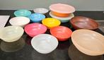 Stapel vintage schaaltjes, Huis en Inrichting, Keuken | Tupperware, Ophalen of Verzenden, Zo goed als nieuw, Geel, Schaal