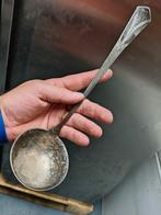 Lepel antiek,verzilverd/zilver soep lepel, Ophalen of Verzenden