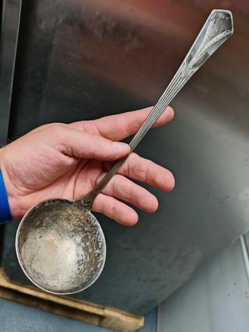 Lepel antiek,verzilverd/zilver soep lepel beschikbaar voor biedingen