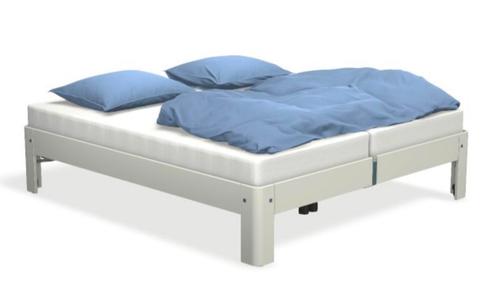 Showroom Auping Auronde 1500 Wit 180x210 Deelbaar, Huis en Inrichting, Slaapkamer | Bedden, Zo goed als nieuw, Tweepersoons, 180 cm
