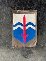 KL DT eenheid embleem "Territoriale Troepen" - 5 x 8 cm., Ophalen of Verzenden, Landmacht, Nederland, Embleem of Badge