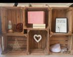 Houten kratjes, Huis en Inrichting, Woonaccessoires | Kisten, Ophalen, 50 tot 100 cm, Zo goed als nieuw, Minder dan 50 cm