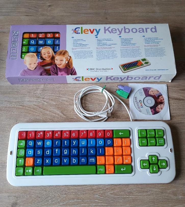 Clevy key board kinder toetsenbord keyboard, Computers en Software, Toetsenborden, Gebruikt, Qwerty, Bedraad, Ophalen of Verzenden