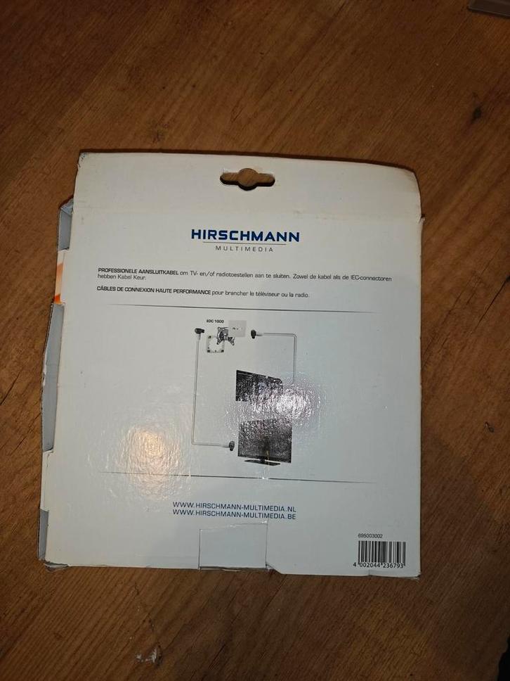 Hirschmann Coax Kabel 10m, Audio, Tv en Foto, Audiokabels en Televisiekabels, Zo goed als nieuw, Coaxiale kabel, 10 meter of meer