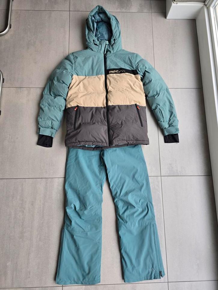 Protest Skipak maat jas 176 broek 164 blauw, cream, grijs, Kinderen en Baby's, Kinderkleding | Maat 176, Zo goed als nieuw, Jongen of Meisje