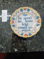 Decoratief bord met spreuk, Antiek en Kunst, Ophalen of Verzenden