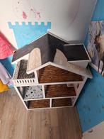 Leuk houten poppenhuis, Ophalen, Gebruikt, Poppenhuis
