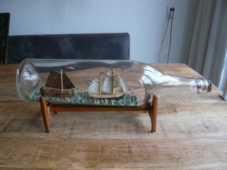 schip in fles, Hobby en Vrije tijd, Modelbouw | Boten en Schepen, Gebruikt, Ophalen of Verzenden