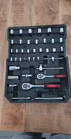 Ratelset / Dopsleutel - Ratel met doppen, Ophalen of Verzenden, Gebruikt