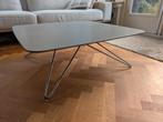 Onbeschadigde Leolux CIMBER salon tafel 90x90 Chroom poten, Ophalen, Tijdloos design, 50 tot 100 cm, 50 tot 100 cm