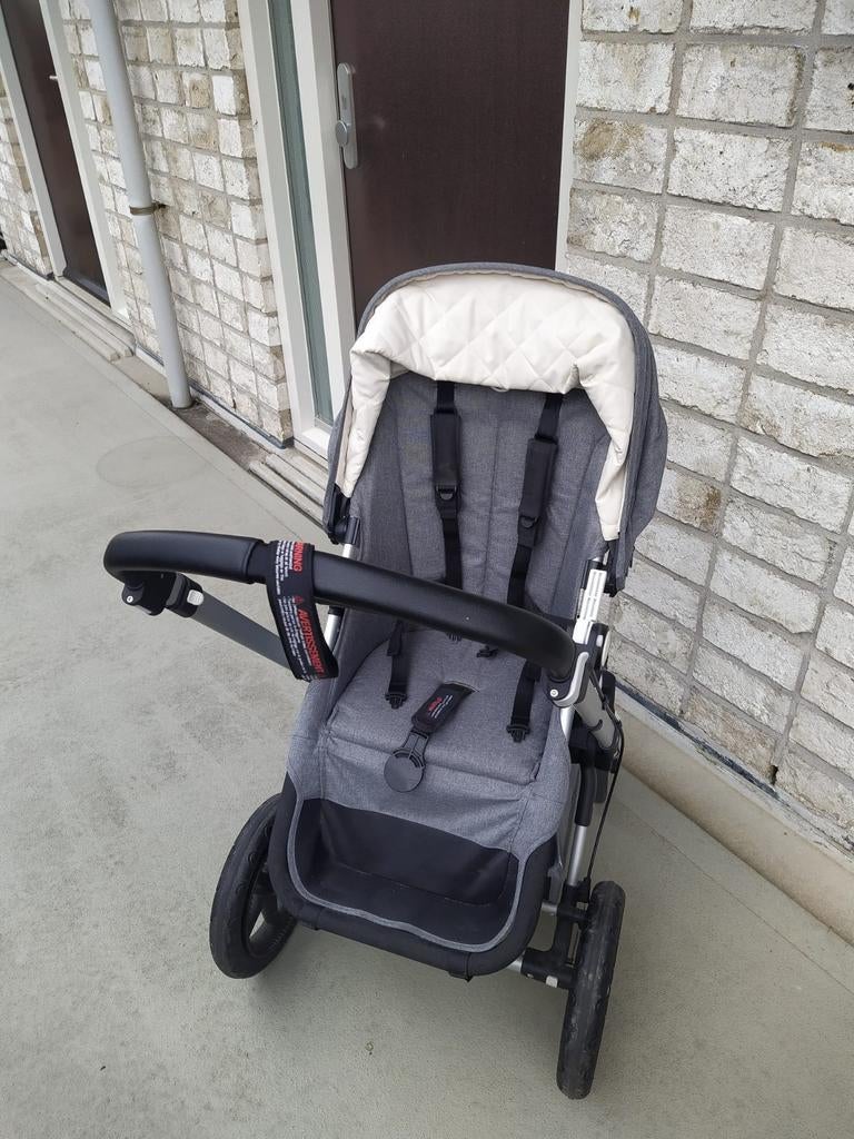 Bugaboo Cameleon 3 kinderwagen - 2018 - classic grey melange, Gebruikt, Bugaboo, Verstelbare duwstang, Ophalen
