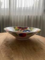 Spaanse schaal met bloemen – kleurrijk & uniek!, Huis en Inrichting, Woonaccessoires | Schalen en Manden, Ophalen, Nieuw, Rond