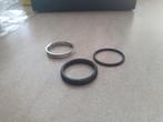 3 ixxi vulringen maat 19, Sieraden, Tassen en Uiterlijk, Ringen, IJzer of Staal, 19 tot 20, Zwart, Nieuw
