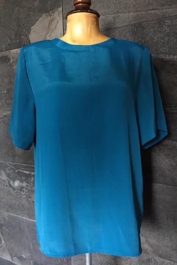 Sara Stephen design blouse top azuurblauw uniek NIEUW beschikbaar voor biedingen