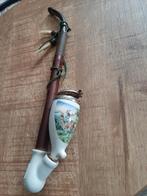 Vintage pijp met herten afbeelding, Ophalen of Verzenden