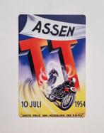 TT Assen Juli 1954 MotoGP reclamebord van metaal wandbord, Verzamelen, Merken en Reclamevoorwerpen, Reclamebord, Info@deconoord.nl