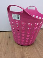 Roze wasmand met hartjes - Haarlem Schalkwijk, Ophalen, Gebruikt