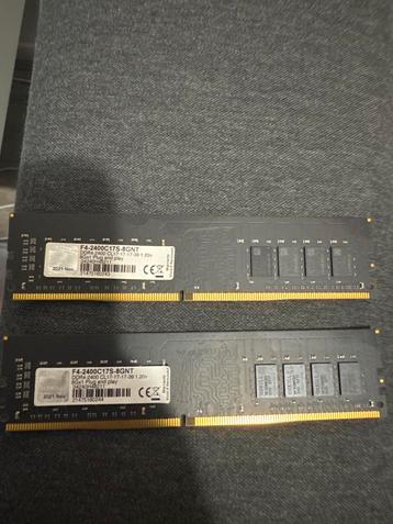 G.Skill 16GB (2x8GB) DDR4 RAM 2400MHZ - Plug & Play beschikbaar voor biedingen