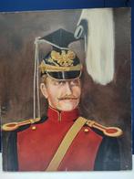 Schilderij Pruisische Uhlaan 1878 , 50/6 cm , olie op doek, Verzenden, Landmacht, Nederland