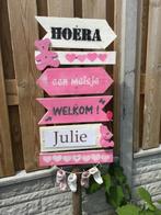 GEBOORTEBORD WEGWIJZER BORD meisje 3d BEERTJES huren baby, Kinderen en Baby's, Kraamcadeaus en Geboorteborden, Ophalen, Zo goed als nieuw