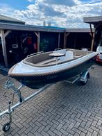 Amigo 435 Comfort Elektrisch incl nwe trailer!, Watersport en Boten, Sloepen, Benzine, Buitenboordmotor, Polyester, Zo goed als nieuw