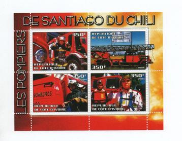 Brandweer Santiago du Chili - Cote D'Ivoire 2004 - Postfris beschikbaar voor biedingen