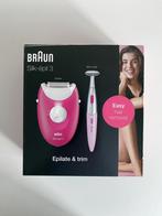 Braun Silk Epil 3 epilator met massagestuk en trimmer, Ophalen of Verzenden, Nieuw, Scheren en Epileren
