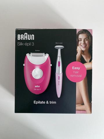 Braun Silk Epil 3 epilator met massagestuk en trimmer beschikbaar voor biedingen