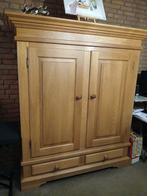Massief eiken kast, kamerkast,  opbergkast, dekenkast., Huis en Inrichting, 150 tot 200 cm, Ophalen of Verzenden, Zo goed als nieuw