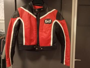 S&F lederen motorjas, kleine maat XS/S beschikbaar voor biedingen