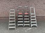 Diverse trappen o.a. Altrex Taurus, Doe-het-zelf en Verbouw, Ladders en Trappen, Ophalen of Verzenden, Gebruikt, Trap, Minder dan 2 meter