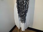 Rundholz maxi dress wit rok bol vallend zwarte print L, Kleding | Dames, Verzenden, Wit, Maat 42/44 (L), Rundholz