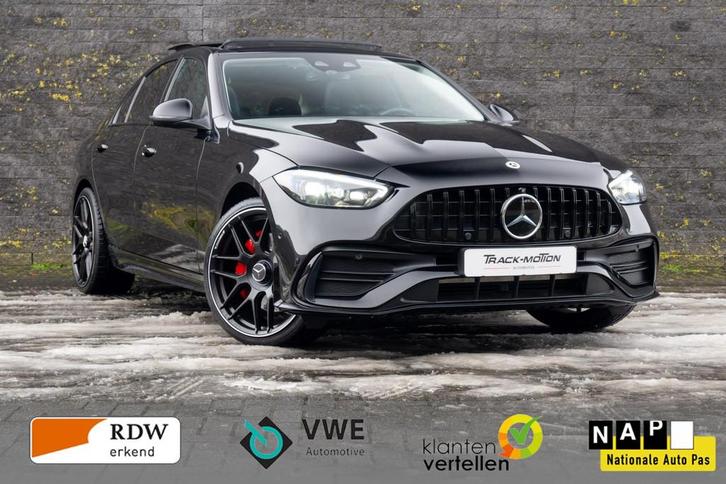Mercedes-Benz C-klasse 300 e AMG Line Limited Black & Black, Auto's, Mercedes-Benz, Bedrijf, Te koop, C-Klasse, 360° camera, ABS