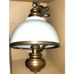 Koperen Plafond lamp Hanglamp (samen met 3spaarlampen) Retro, Antiek en Kunst, Ophalen of Verzenden