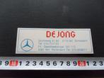 sticker schiedam rotterdam MERCEDES DE JONG, Ophalen, Zo goed als nieuw