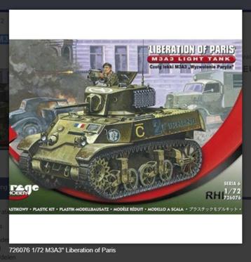 Bouwpakket Mirage-Hobby Mirage 726076 1/72 M3A3\'\' Liberati beschikbaar voor biedingen