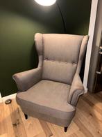 Ikea STRANDMON fauteuil donkergrijs, 75 tot 100 cm, Oorfauteuil, Gebruikt, Stof